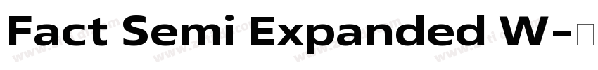 Fact Semi Expanded W字体转换
